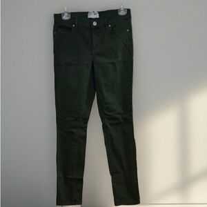 LOFT Dark Green Skinny Jeans